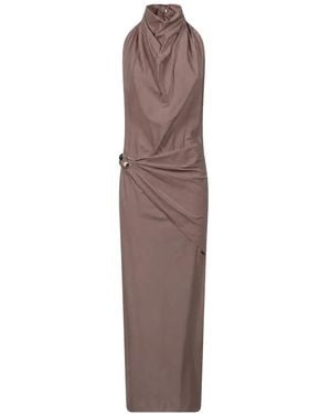 HAMOULET Olimpia Draped Dress - Brown
