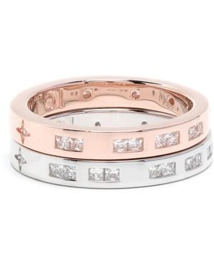 Apm Monaco Toi Morse Code Ring - Roze