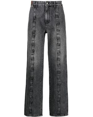 ANDERSSON BELL Ausgeblichene Jeans Mit Kontrastnähten - Grau
