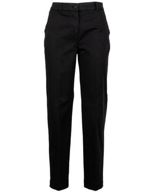 Via Masini 80 Buttoned Pants - Black