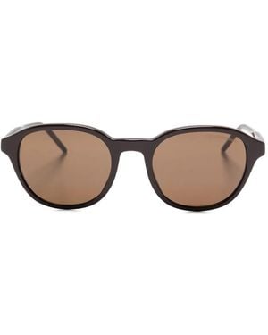 Emporio Armani Logo-Plaque Sunglasses - Natural