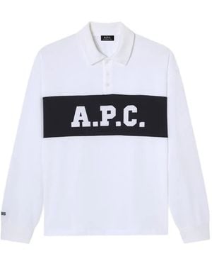 A.P.C. 100% Coton T-Shirts And Polos - White