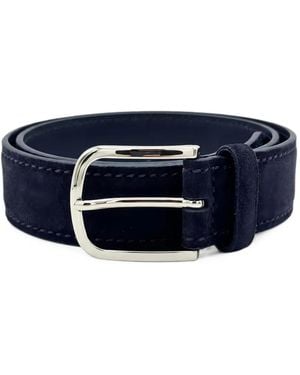 Orciani Amalfi Suede Belt - Blue