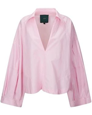 Jejia V-Neck Blouse - Pink