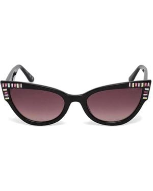 GUESS EYEWEAR Lunettes De Soleil À Monture Papillon - Violet