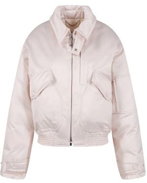Victoria Beckham Puffer Bomber Jacket - Pink