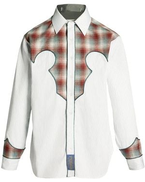 Maison Margiela Western Plaid Shirt - White