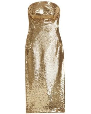 Ermanno Scervino Sequin Embellished Midi Dress - Metallic
