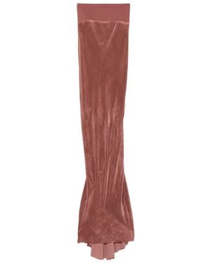 Rick Owens Falda Con Cintura De Canalé - Rojo