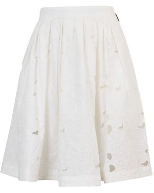 MSGM Sangallo レース スカート - ホワイト