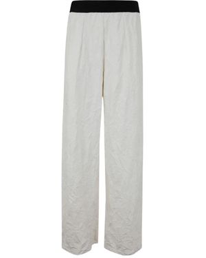 Maria Calderara Textured Trousers - Grey