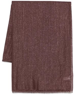 Brunello Cucinelli Fringed Scarf - Purple