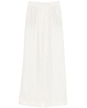 Eleventy Elasticated-Waistband Trousers - White