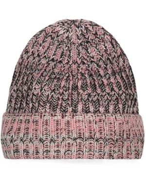 Malo Ribbed-Knit Cashmere Beanie Hat - Pink