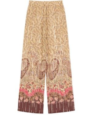 Valentino Garavani Paisley-Motif Trousers - White