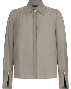 Liu Jo Beaded-collar shirt - Gris