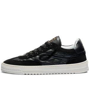 Leandro Lopes London Quilted-Pattern Sneakers - Black