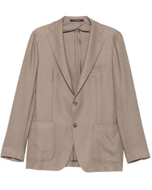 Tagliatore Single-Breasted Blazer - Brown