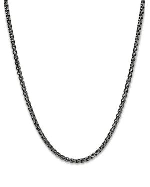 John Hardy ボックスチェーン ネックレス スターリングシルバー - メタリック