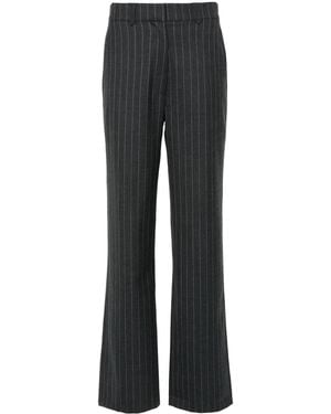 Anine Bing Drew Straight-Leg Trousers - Black