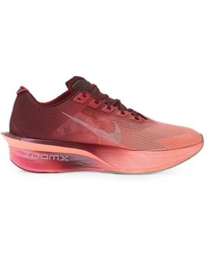 Nike Zoomx Vaporfly 4 Lace-Up Sneakers - Red