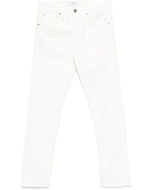 Lardini Jeans Con Abbottonatura Goffrata - Bianco