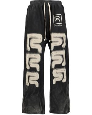 RRR123 Drawstring Tack Pants - Gray