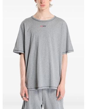 DIESEL Set-Adam-D-Core Logo-Print Pyjama Set - Grey