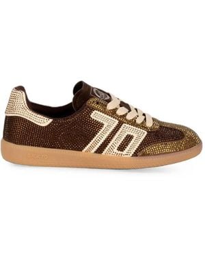 Back 70 Cloud Star Rhinestone-Embellished Sneakers - Brown