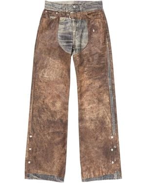 Acne Studios Jeans Met Print - Bruin