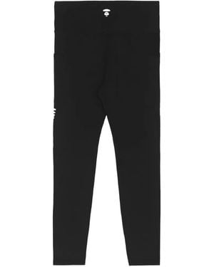 Aape By A Bathing Ape Elastic-Waistband Leggings - Black