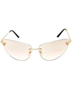 Versace Medusa Cat-Eye Sunglasses - Natural