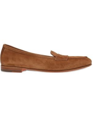Santoni Penny Loafers - Brown