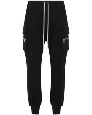 Rick Owens Mastodon Drawstring Cargo Pants - Black