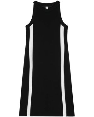 Spanx Stripe-Detail Round-Neck Dress - Black