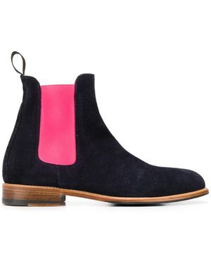 SCAROSSO Stivali Chelsea Color-Block - Marrone