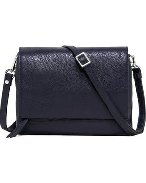 Gianni Chiarini Small Three Pebbled Leather Shoulder Bag - Blue