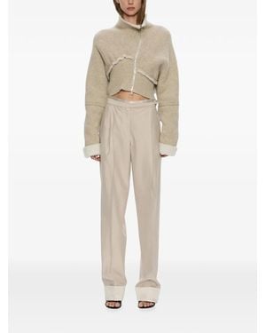 Christopher Esber Rowan Sateen Cuffed Trousers - Natural