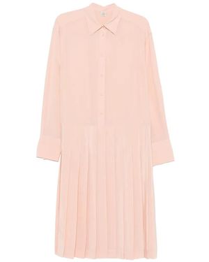 TOTEME Pleated Midi Dress - Pink