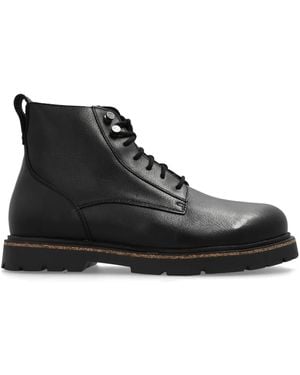 Birkenstock Highwood Lace-Up Ankle Boots - Black