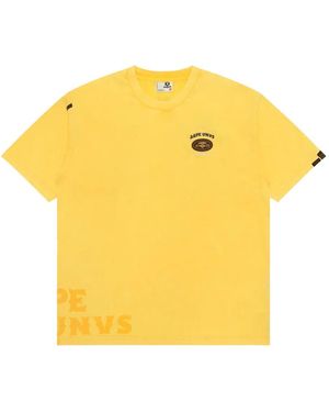 Aape By A Bathing Ape Logo-Detail T-Shirt - Yellow