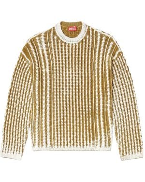 DIESEL K-Moise Cable Knit Sweater - Metallic