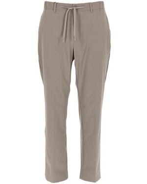 Herno Drawstring Belt-Loops Pants - Grey