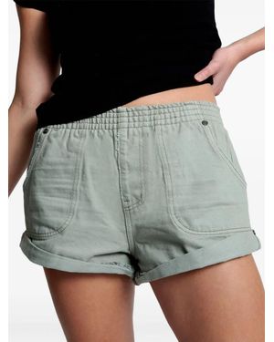 One Teaspoon Pantalones Cortos Elásticos - Negro