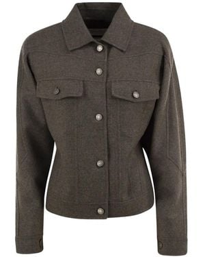 Max Mara Rapace Virgin Wool Jacket - Black