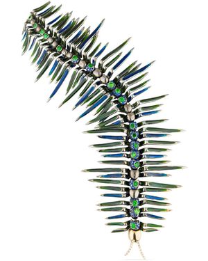 Gaelle Khouri 18K L'Invertébré Chain Multi-Stone Necklace - White