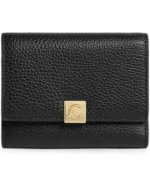Coccinelle Logo-Plaque Pebbled Wallet - Black