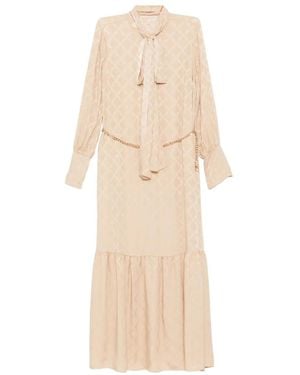 Michael Kors モノグラム マキシドレス - ホワイト