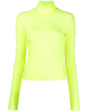 DIESEL High Collar T-Shirt - Yellow