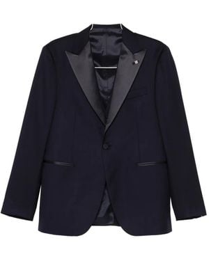 Tagliatore Shawl-Lapel Single-Breasted Suit (Set Of Three) - Blue